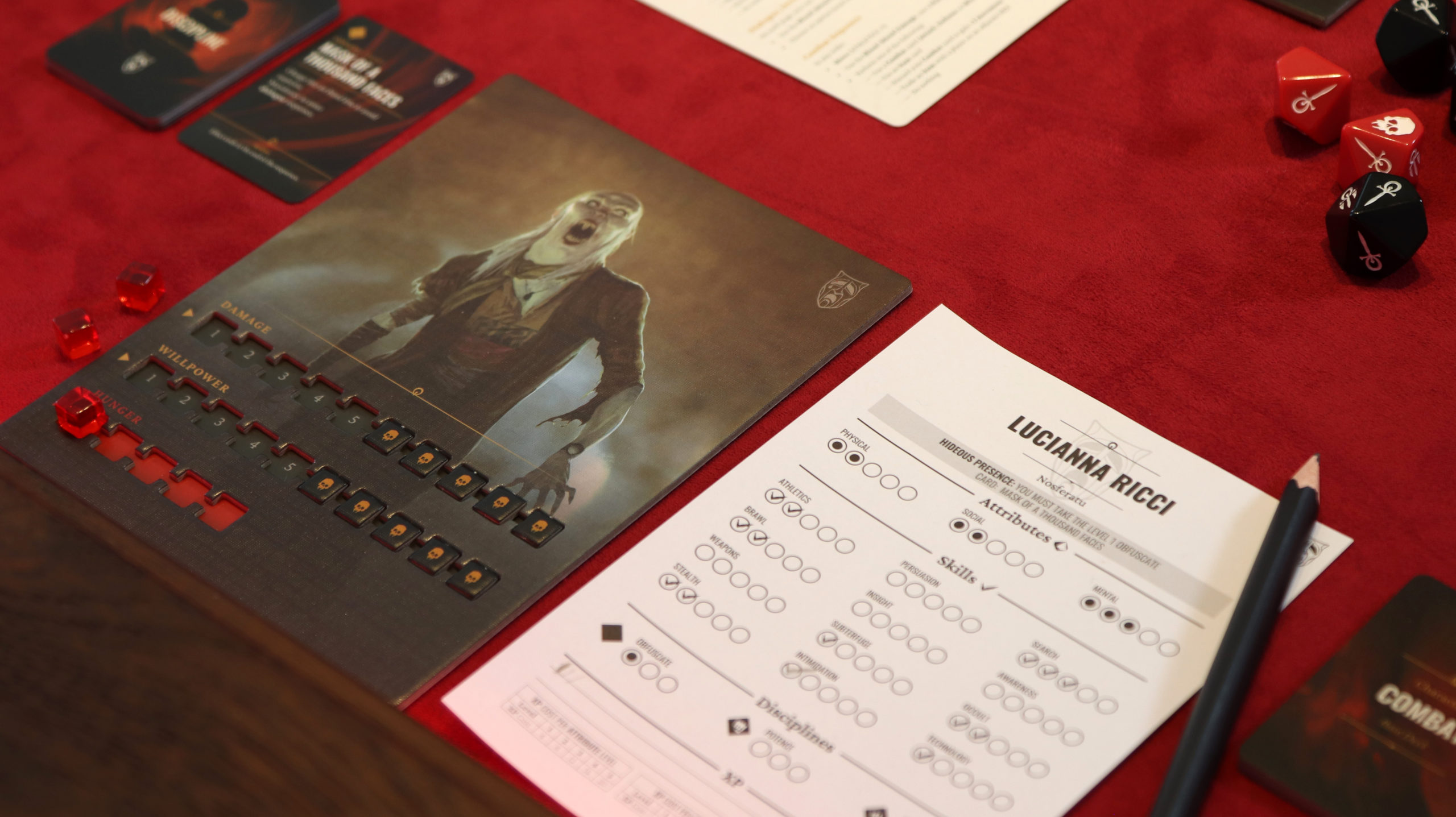  Vampire: The Masquerade - Chapters: Montreal - A Cooperative  Story-Driven Table top Game - for Adults - Ages 18+ - 1 to 4 Players - 30  Minutes per Player - Made by Flyos Games : Toys & Games